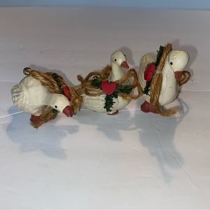 Set of 3 Christmas Goose Ornaments originally bought from Christmas Mouse